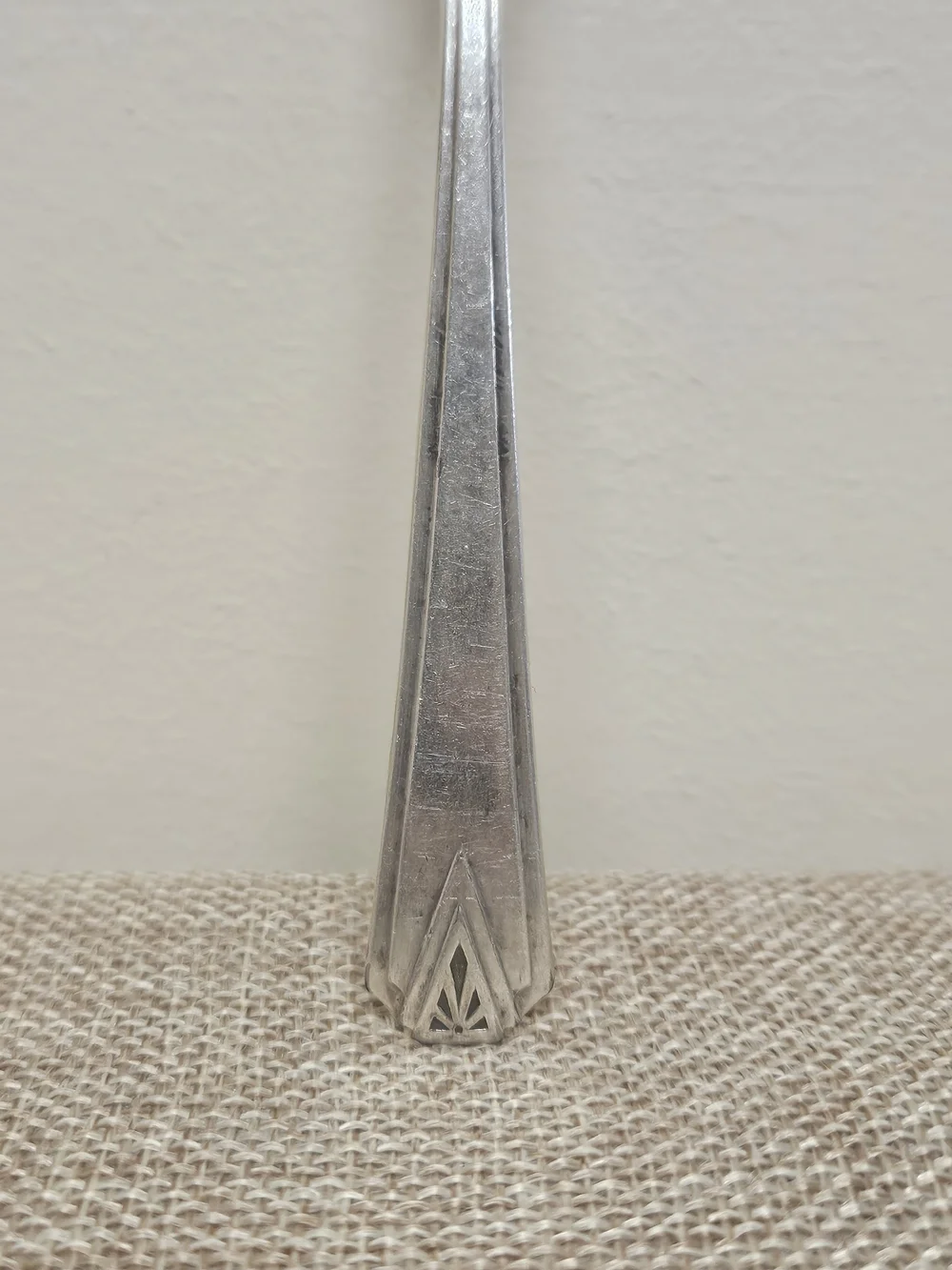 Vintage 1929 Oneida Community Plate Fork - Deauville Art Deco Pattern